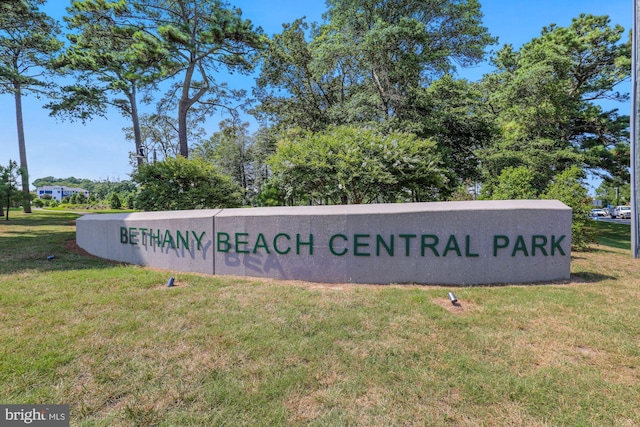 41 Beach Club Ave, Ocean View, DE 19970 - community / neighborhood sign with a lawn