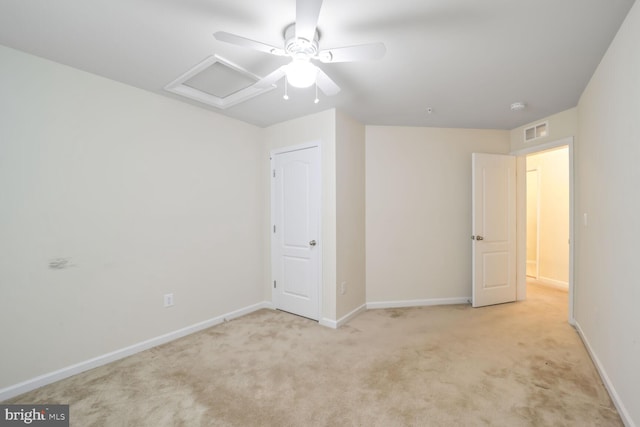 4504 Eden Park Ln, Upper Marlboro, MD 20772 - unfurnished bedroom featuring attic access, light colored carpet, and baseboards