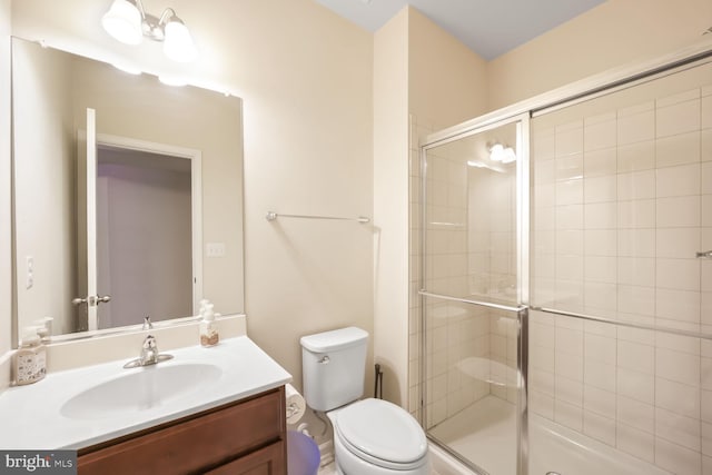 4504 Eden Park Ln, Upper Marlboro, MD 20772 - full bath with vanity, a shower stall, and toilet