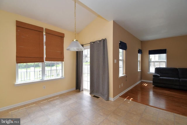 1664 Brynne Ln, Pottstown, PA 19464 - entryway with baseboards and lofted ceiling