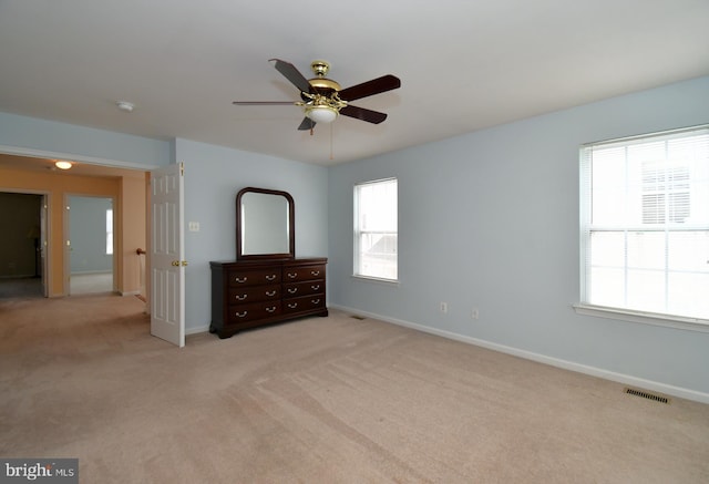 1664 Brynne Ln, Pottstown, PA 19464 - unfurnished bedroom with light carpet, baseboards, and ceiling fan