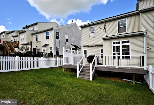 1664 Brynne Ln, Pottstown, PA 19464 - back of house featuring a wooden deck