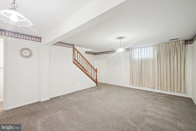 38 Western Winds Cir Unit 38, Baltimore, MD 21244 - finished basement featuring carpet flooring, stairs, and baseboards