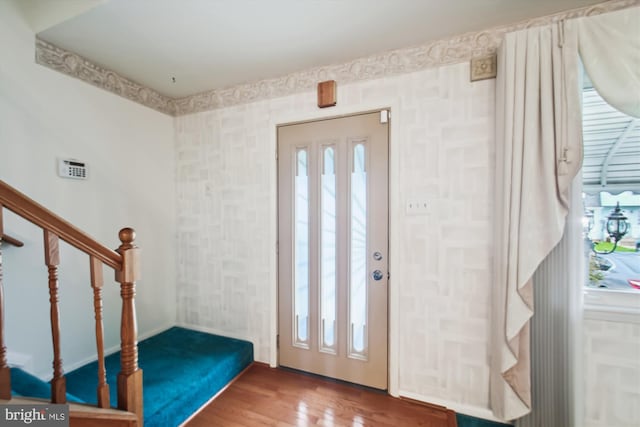 38 Western Winds Cir Unit 38, Baltimore, MD 21244 - entryway featuring wood finished floors, healthy amount of natural light, and stairway