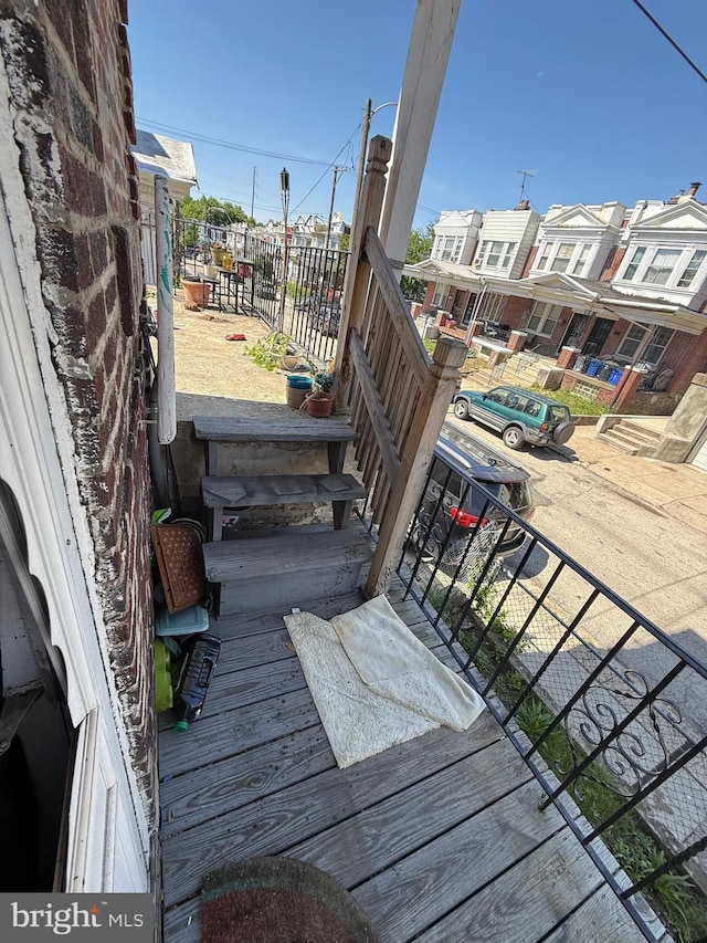 1512 Lindley Ave, Philadelphia, PA 19141 - view of wooden terrace