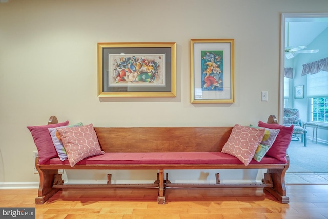 73 Springmill Dr, Middletown, DE 19709 - living area featuring wood finished floors and baseboards