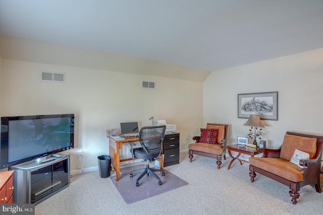 73 Springmill Dr, Middletown, DE 19709 - office with carpet, baseboards, and vaulted ceiling
