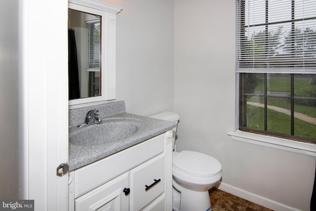 507 Essex Ct, Mantua, NJ 08051 - bathroom with toilet, vanity, and baseboards