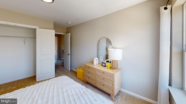 11276 Davisar Rd Unit 80, White Marsh, MD 21162 - bedroom with light colored carpet, baseboards, and a closet