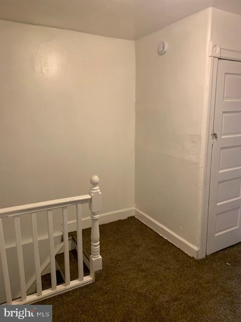 812 Tulip St, Camden, NJ 08104 - stairs with carpet floors and baseboards