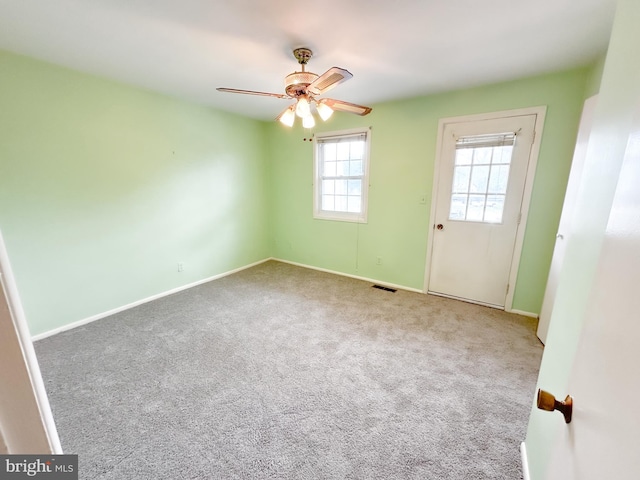 737 Hardwick Pl, York, PA 17404 - empty room featuring a ceiling fan, carpet floors, and baseboards