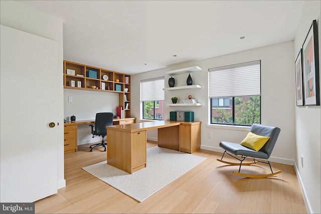 2213 Race St Unit 202, Philadelphia, PA 19103 - office space with built in desk, light wood-style floors, and baseboards