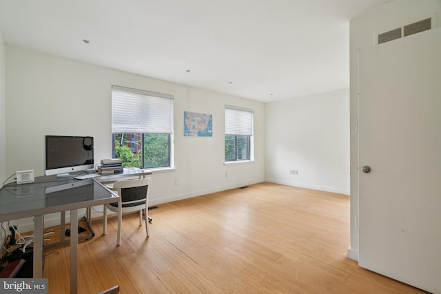 2213 Race St Unit 202, Philadelphia, PA 19103 - office area with light wood-style flooring and baseboards