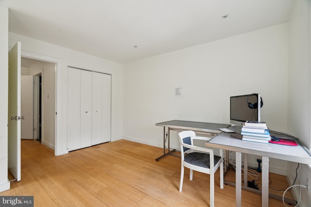 2213 Race St Unit 202, Philadelphia, PA 19103 - office area featuring light wood finished floors and baseboards