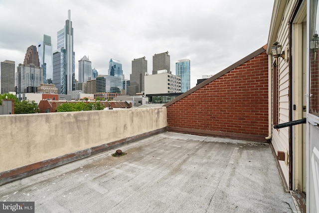 2213 Race St Unit 202, Philadelphia, PA 19103 - view of patio / terrace featuring a view of skyline