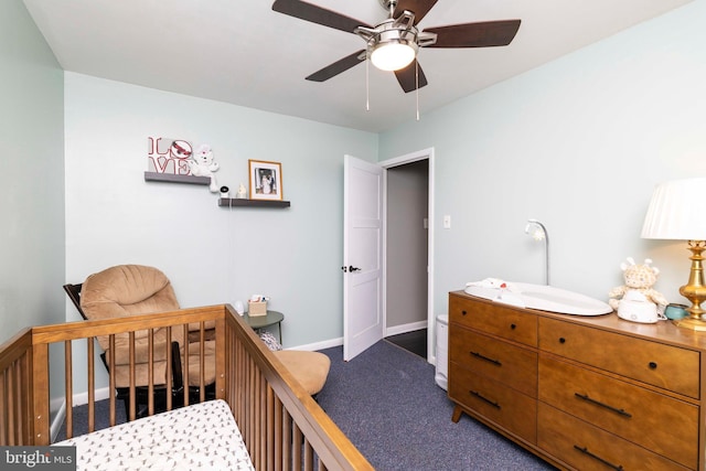 167 Windmill Rd, Willow Grove, PA 19090 - carpeted bedroom featuring baseboards and ceiling fan