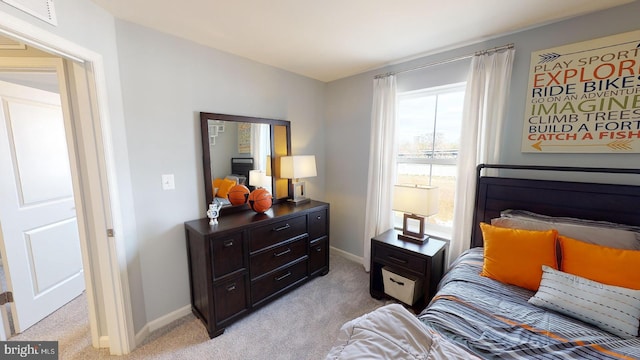 11274 Davisar Rd, White Marsh, MD 21162 - bedroom featuring multiple windows, light carpet, and baseboards