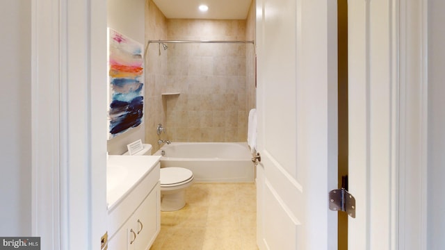 11274 Davisar Rd, White Marsh, MD 21162 - full bath with toilet, vanity, and tub / shower combination