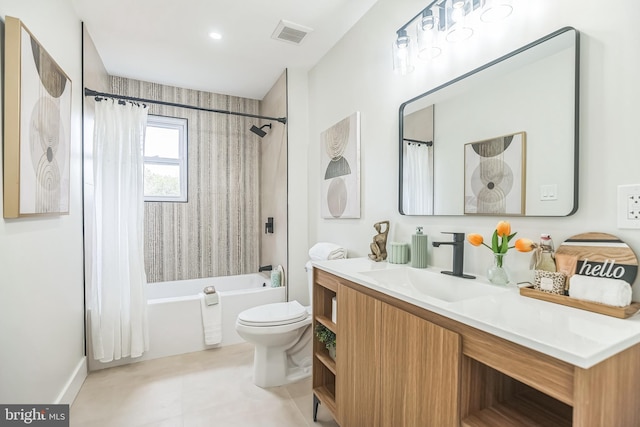 4 Donna Marie Ct, Sicklerville, NJ 08081 - full bathroom featuring toilet, vanity, and shower / bathtub combination with curtain