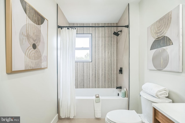 4 Donna Marie Ct, Sicklerville, NJ 08081 - full bath with toilet, shower / bathtub combination with curtain, and vanity
