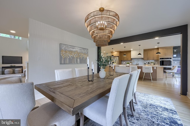 2655 Gap Newport Pike, West Grove, PA 19390 - dining area with light wood-style floors and a chandelier