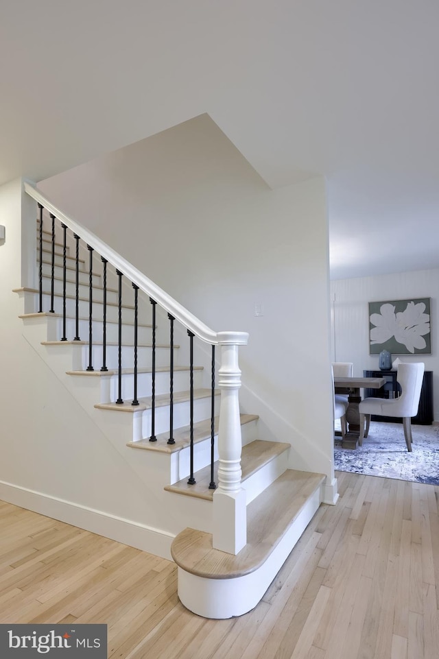 2655 Gap Newport Pike, West Grove, PA 19390 - stairs featuring wood finished floors and baseboards