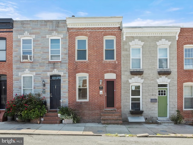 213 E Heath St, Baltimore, MD 21230 - multi unit property with entry steps, stone siding, and cooling unit