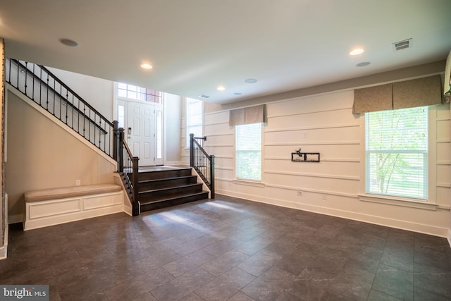 22270 Foggy Ridge Ter, Ashburn, VA 20148 - staircase with baseboards, healthy amount of natural light, and recessed lighting