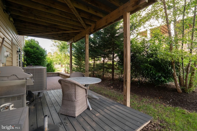 22270 Foggy Ridge Ter, Ashburn, VA 20148 - deck with area for grilling and cooling unit