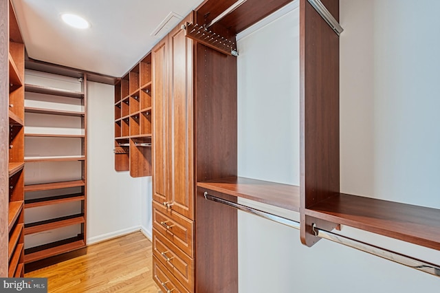 1101 S Arlington Ridge Rd Unit 216, Arlington, VA 22202 - walk in closet featuring light wood-style flooring