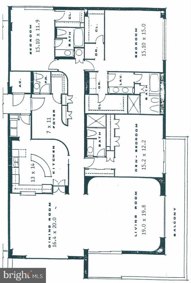 1101 S Arlington Ridge Rd Unit 216, Arlington, VA 22202 - home floor plan