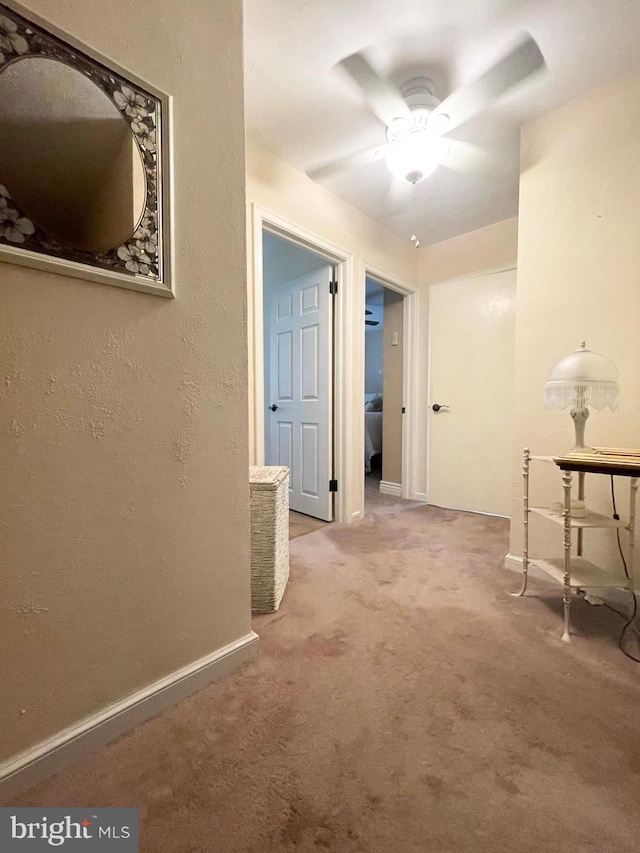 1820 S Dover St, Philadelphia, PA 19145 - hallway with carpet floors and baseboards