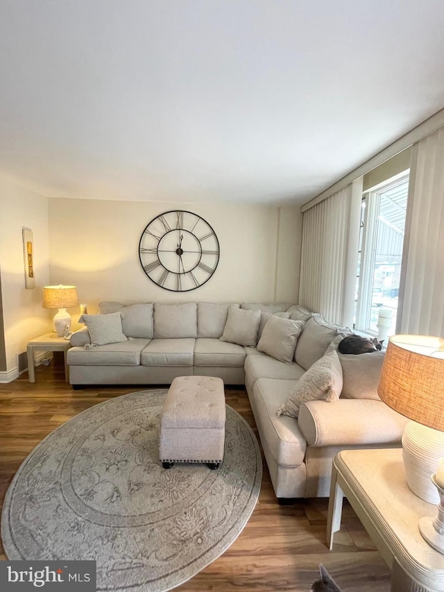 1820 S Dover St, Philadelphia, PA 19145 - living room with wood finished floors