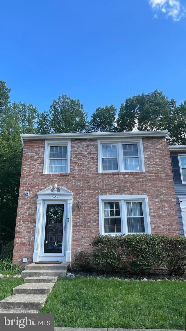 8669 Bent Arrow Ct, Springfield, VA 22153 - view of front facade featuring brick siding