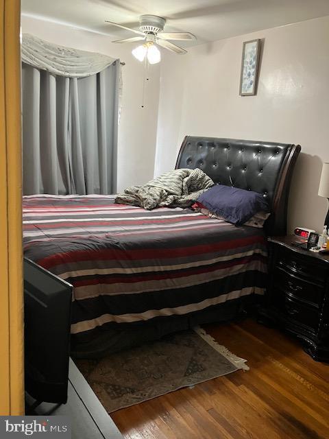 1214 Haworth St, Philadelphia, PA 19124 - bedroom with wood finished floors and a ceiling fan