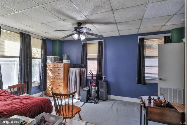 517 W Burke St, Easton, PA 18042 - carpeted bedroom featuring baseboards and a paneled ceiling