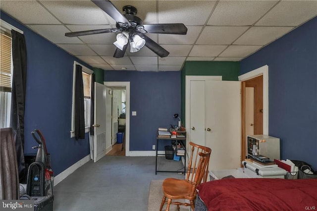 517 W Burke St, Easton, PA 18042 - carpeted bedroom featuring a paneled ceiling and baseboards