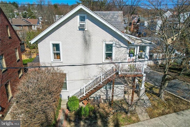 517 W Burke St, Easton, PA 18042 - view of property exterior with brick siding