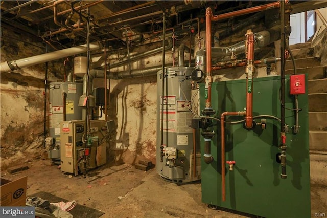 517 W Burke St, Easton, PA 18042 - utility room with water heater
