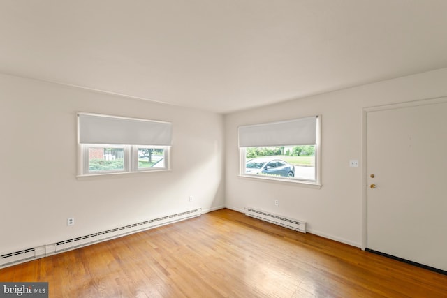 311 S Buckmarsh St, Berryville, VA 22611 - empty room with a baseboard radiator and wood finished floors