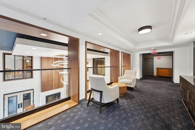 616 E St NW Unit 1114, Washington, DC 20004 - common area with ornamental molding and recessed lighting