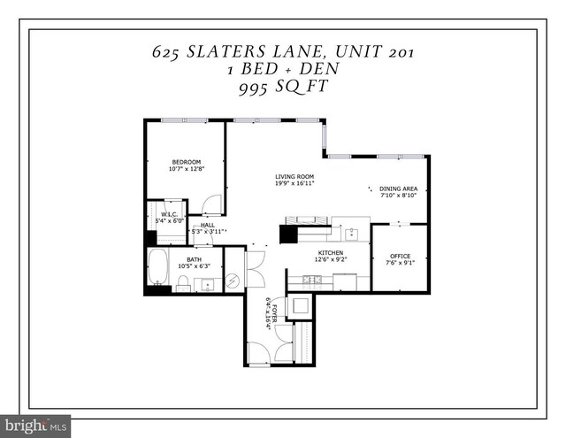 625 Slaters Ln Unit 201, Alexandria, VA 22314 - property floor plan