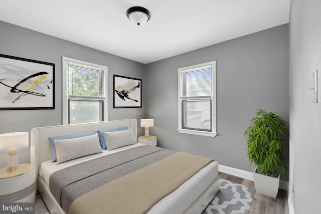 218 Center Ave, Mount Ephraim, NJ 08059 - bedroom with wood finished floors and baseboards