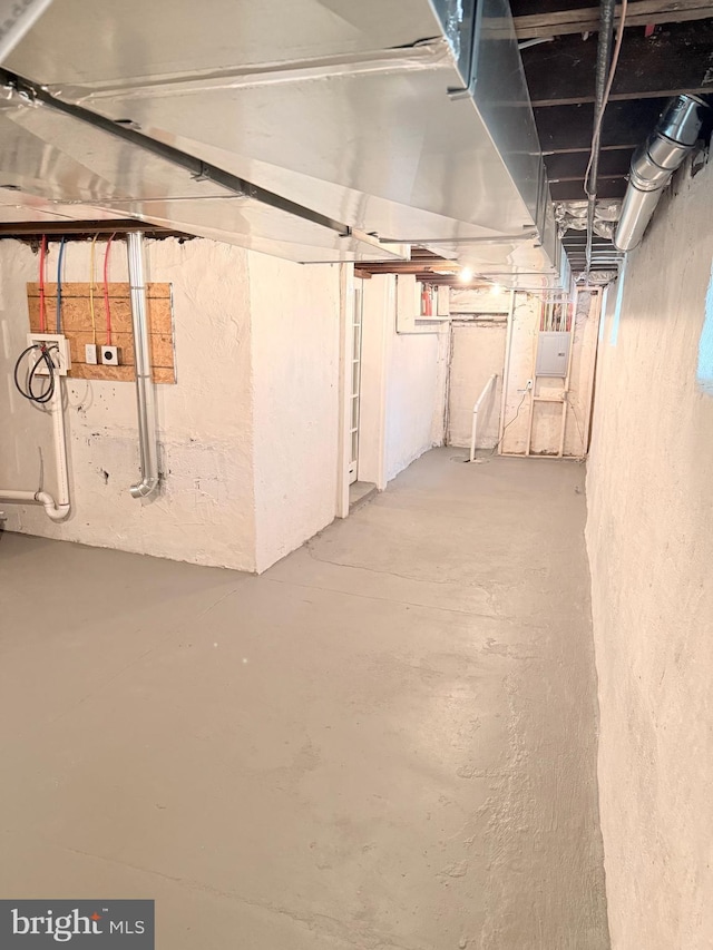 114 Marshall Rd, Lansdowne, PA 19050 - unfinished basement with electric panel