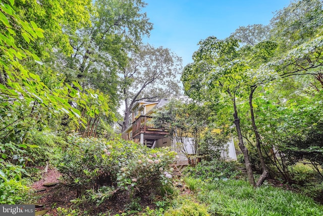 15 Jefferson Ave, Takoma Park, MD 20912 - view of yard featuring stairway and a wooden deck