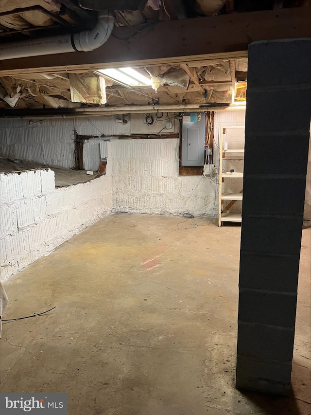 15 Jefferson Ave, Takoma Park, MD 20912 - unfinished below grade area with electric panel