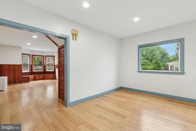 603 Vernon St, Media, PA 19063 - spare room featuring light wood-style floors and recessed lighting