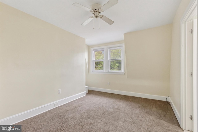 603 Vernon St, Media, PA 19063 - unfurnished room featuring carpet floors, a ceiling fan, and baseboards