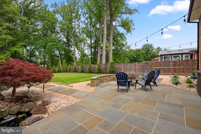 2302 Solmar Dr, Silver Spring, MD 20904 - view of patio with an outdoor fire pit