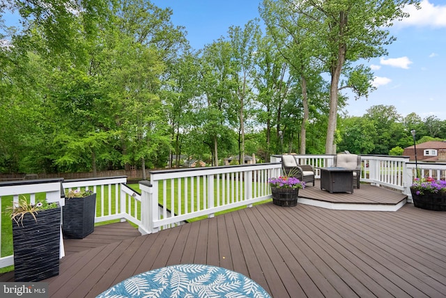 2302 Solmar Dr, Silver Spring, MD 20904 - deck with view of scattered trees